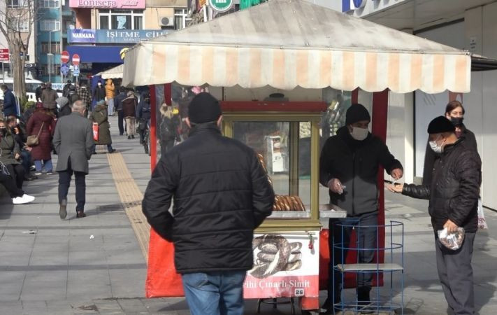 Soğuk havada ekmek mücadelesi