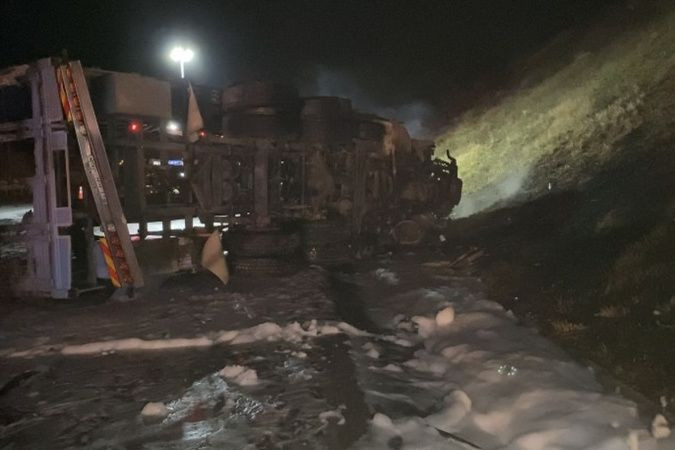Kocaelili şoför, feci kazada yanarak can verdi