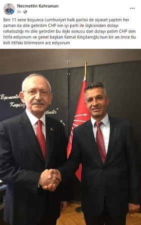 CHP Kocaeli’de “İYİ Parti” istifası! "Bu kirli ittifakı bitirin"