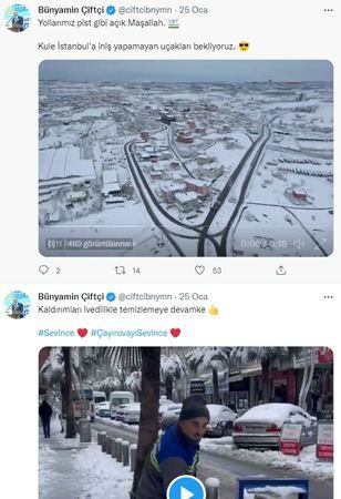 Sokak yıkama bitti Bu kez de kar temizliğiyle şov yaptılar!