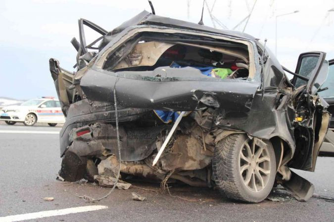 Kuzey Marmara'da feci kaza! Otomobillerden eser kalmadı