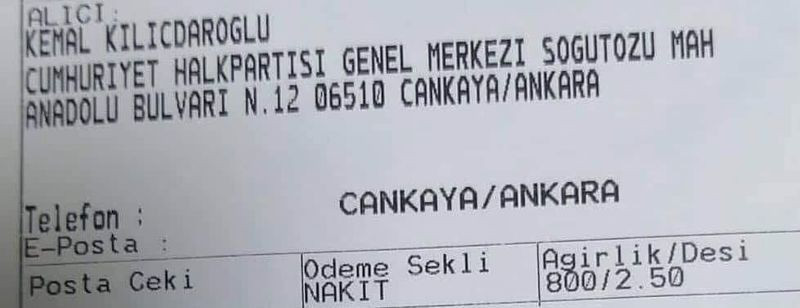 MHP’li başkan Kılıçdaroğlu’na kandil yolladı