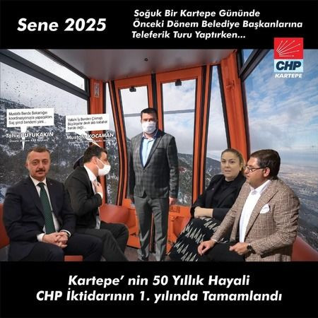 CHP’li gençler Büyükakın’ı teleferiğe bindirdi “50 yıllık hayal kursakta kaldı”