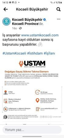 Gençler iş için USTAM'a internetten başvurabilecek
