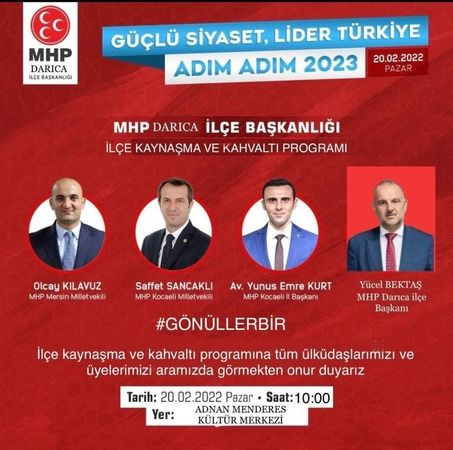 MHP’de hafta sonu hareket var