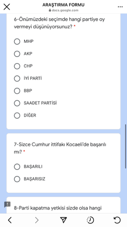 MHP Kocaeli’den evlere şenlik anket