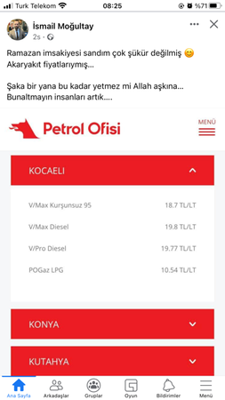 Muhtar akaryakıt zammını “İmsakiye” sanmış!