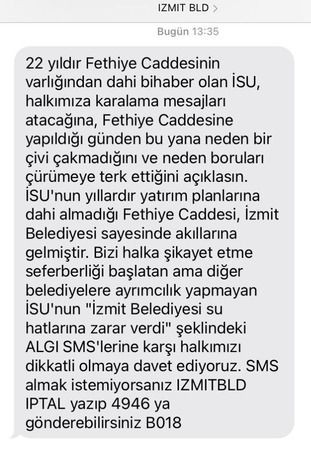 İzmit Belediyesi Sirmen’i mi eleştirdi?