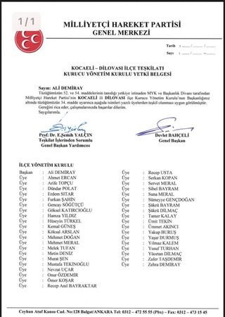 Bu belgede, Bahçeli'nin imzası neden fotokopi?