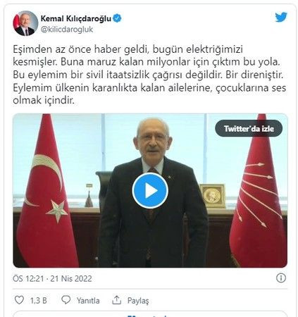 Kılıçdaroğlu’nun elektriğini kestiler!