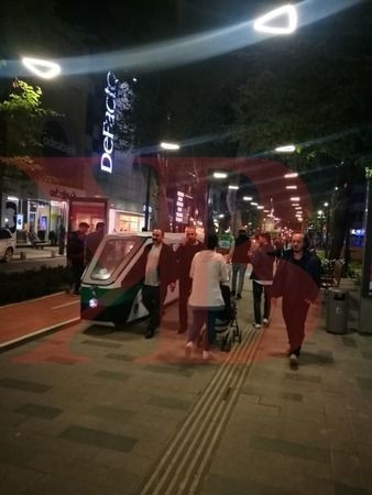 Tramvay, Yürüyüş Yolu’ndan geçti!