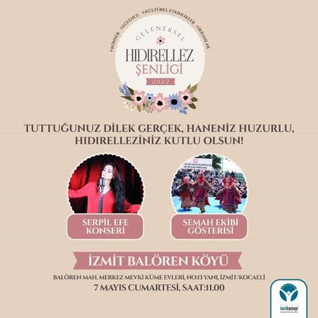 Kocaeli Kent Konseyi, Hıdırellez şenliği için kolları sıvadı