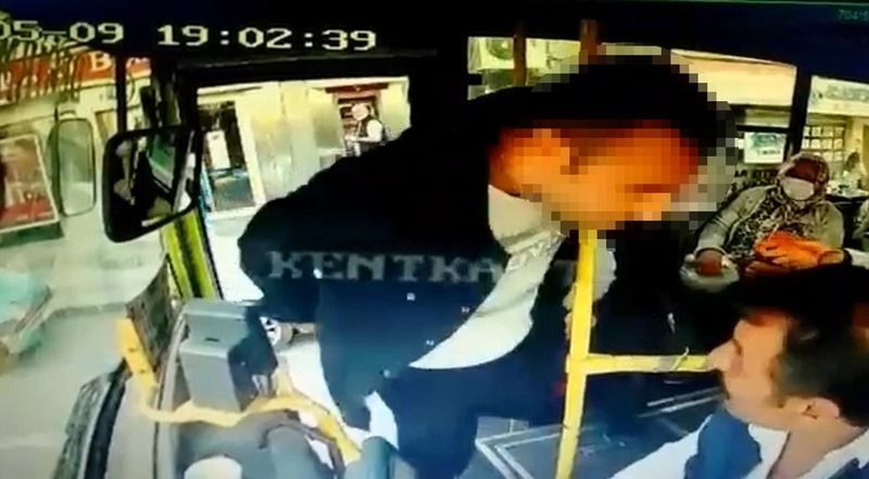Otobüste dehşet: “GIRTLAĞINI KESERİM SENİN…”