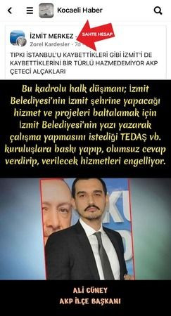 CHP’li sahte hesaplar Güney’e saldırı başlatmış!