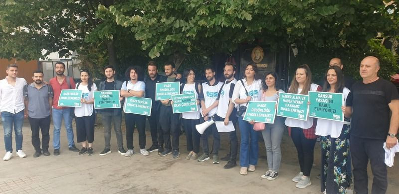 Kocaeli basını sansür yasasına karşı toplandı!