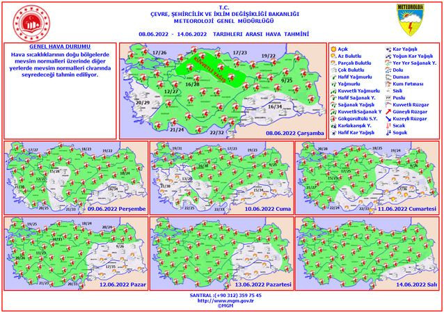 Meteoroloji Müdürlüğünün Kocaeli tahmini değişti