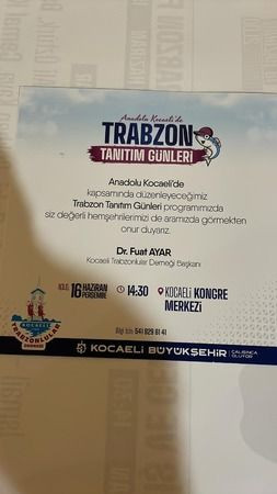 Kocaeli'de, Trabzon Tanıtım Günleri başlıyor! Eren’e mektup, konserler, paneller ve Trabzonspor…