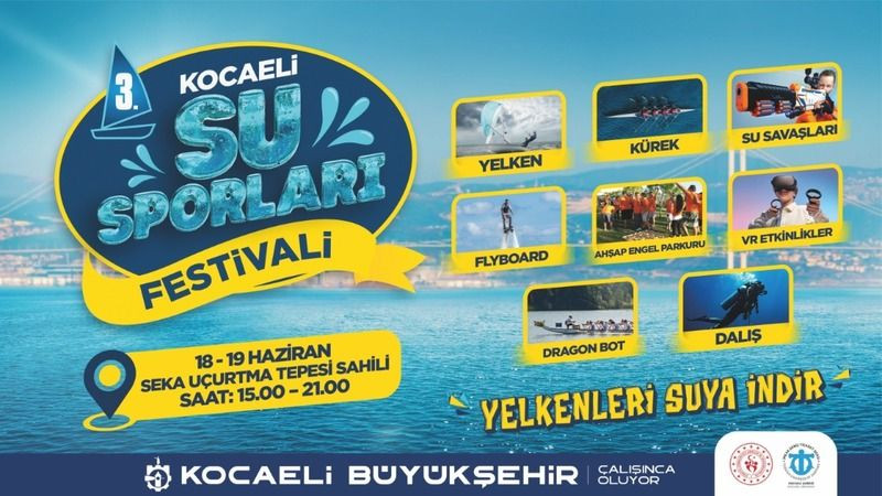 3. Su Sporları Festivali, Sekapark'ta yapılacak