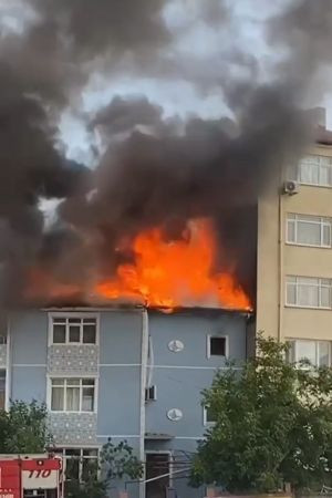 Kocaeli'de çıkan yangında eli ve yüzü yandı!