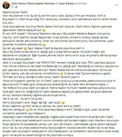 Sarıca: Ağlamaktan Cedit'e başlayamıyorlar