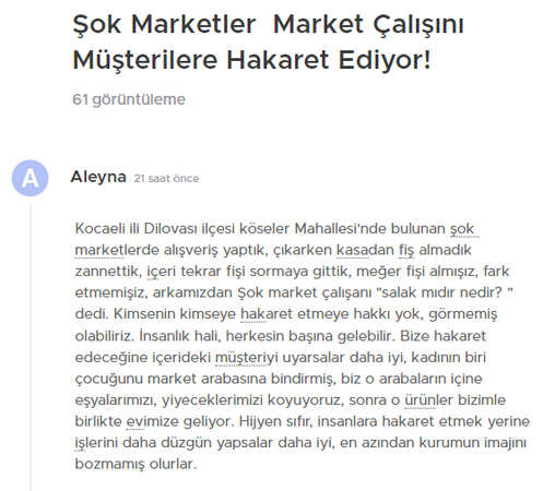 Kocaeli’deki markette müşteriye hakaret iddiası!