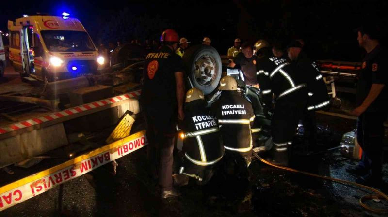 Kocaeli'de feci kaza: 1 kişi öldü, 2 kişi yaralandı