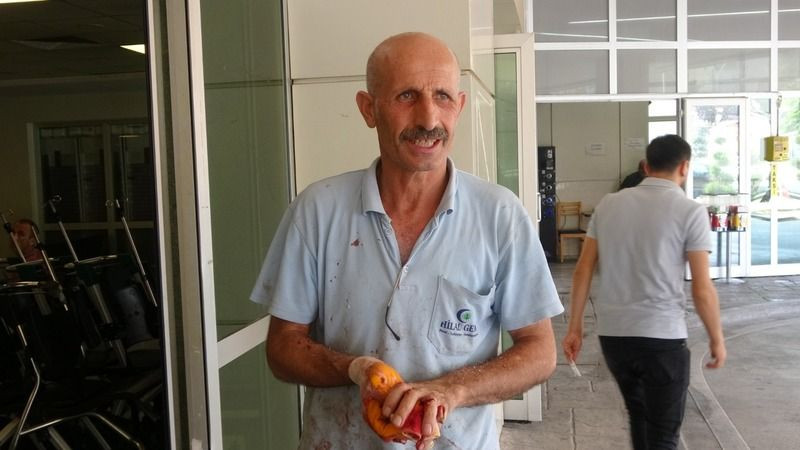 Kocaeli'de acemi kasaplar soluğu hastanede aldı