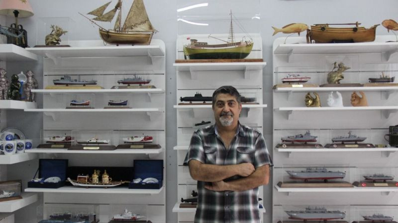 Gölcüklü Deniz Astsubayı kendi donanmasını kurdu!