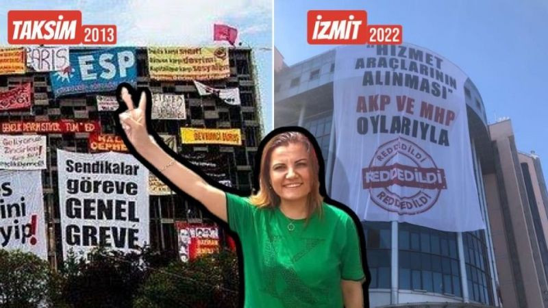 O afişe bir tepki de Çınar’dan geldi: “İzmit’e hizmet için değil, eylem için gelmiş”