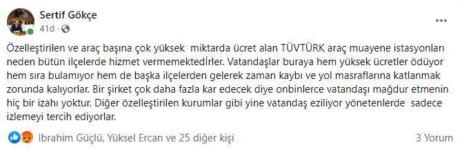 Gökçe’den insanları parasıyla rezil eden TÜVTÜRK'e tepki