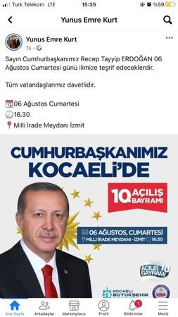 MHP’li Başkan’dan ERDOĞAN’IN MİTİNGİNE DAVET!