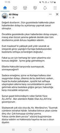AKP’den istifa etmişti BELEDİYEDE MOBİNG GÖRÜYOR!