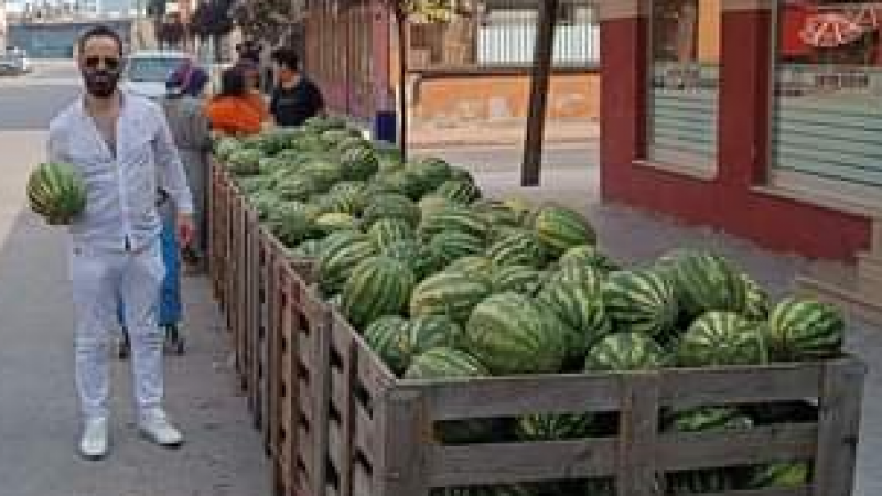 16 ton karpuz bağışlandı!