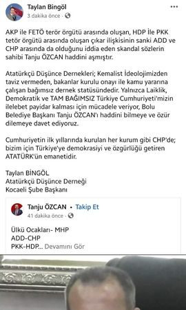 ADD'den Özcan'ın açıklamalarına tepki!
