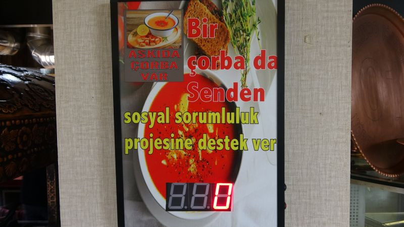 Duyarlı esnaftan askıda ekmek yerine çorba kondu!