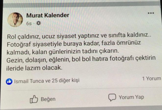 MHP’li Başkandan şok sözler “FAZLA ÖMRÜNÜZ KALMADI”