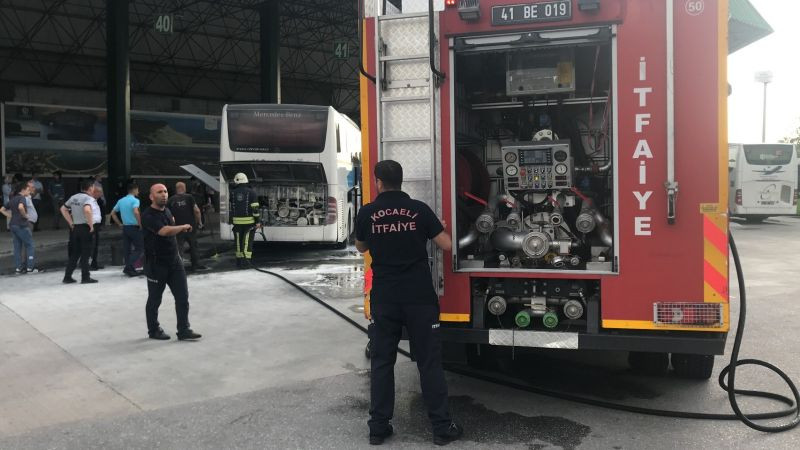 Otogarda yangın!