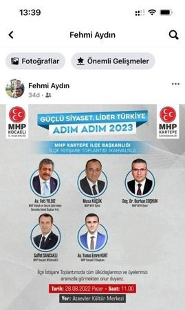 MHP’de garip olay! İlçe başkanını, montajla sildi!