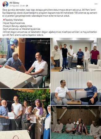 Tarhan’dan AKP İzmit’e: Gittiğiniz evlerde ne konuştunuz?