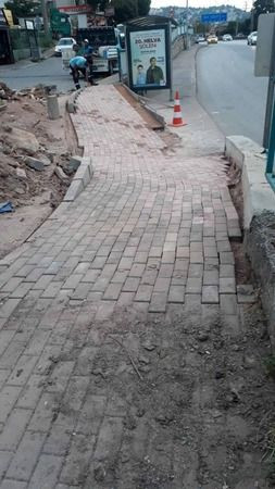 Engelli vatandaşlara yönelik yol bakım çalışması!