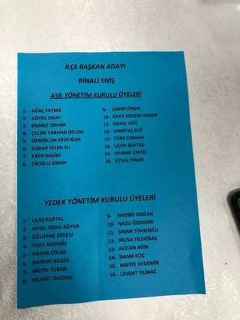 Çayırova’da listeler belli oldu!