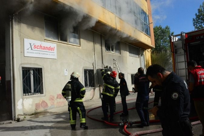 O fabrikada korkutan yangın!