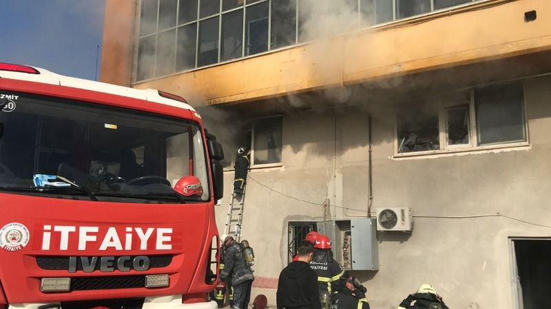 O fabrikada korkutan yangın!