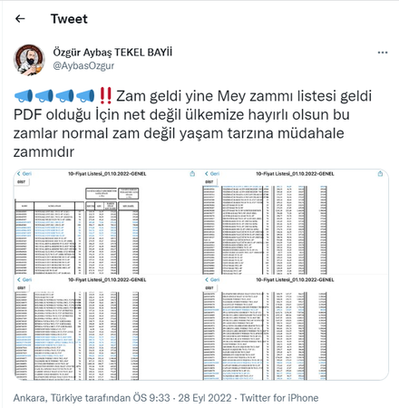 Alkole dev zam!