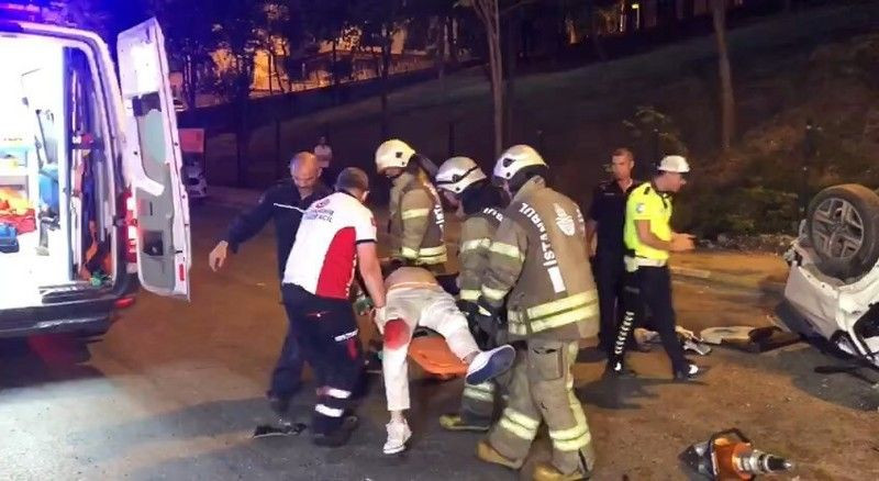 41 plakalı otomobil köprüden düştü: 1 ölü, 1 yaralı