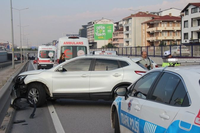 Polis aracı zincirleme kazaya karıştı! Yaralılar var