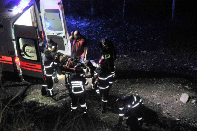 İzmit'te dengesini kaybeden şahıs, uçurumdan düştü