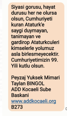 Bingöl’den “Gardırop Atatürkçüleri” vurgusu
