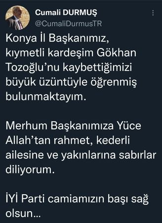İYİ Partili İl Başkanı vefat etti