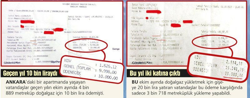 Bu fatura vatandaşı dondurur